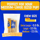 Yak Cheese Sticks Long Lasting Dog Chews Himalayan Golden Yak Cheese for Small Medium Dogs Aggressive Chewers (Medium / Large / XL Yak Cheese Mix bag 12oz)