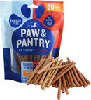 Turkey & Beef Twist Sticks Rawhide Free For All Dog Sizes 5" 50pk